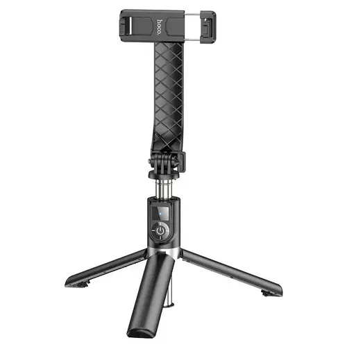 Selfie Stick Bluetooth HOCO K20, Universal, Inaltime maxima 0.98 m, Negru