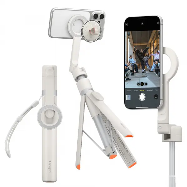 Selfie Stick Bluetooth Spigen S582W, Universal, Bej AMP11373