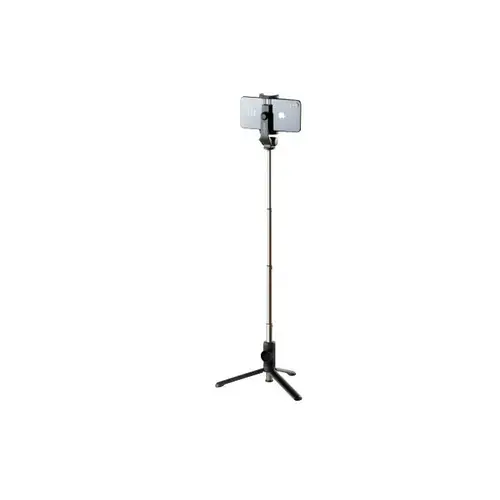 Selfie Stick Fixed Snap Lite, Trepied, Suport pentru telefon, Bluetooth, Telecomanda detasabila, Telescopic (Argintiu/Negru)