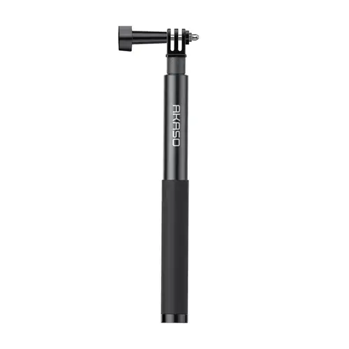 Selfie stick pentru camera video de actiune AKASO, SYAC0094-BK, 7 trepte ajustare, 1.2m (Negru)