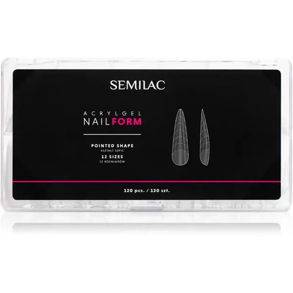 Semilac Accessories Acrylgel Nail Form șabloane pentru unghii mărime Pointed 120 buc