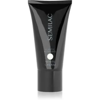 Semilac Acrylgel Elastic White Cream gel acrilic pentru unghii