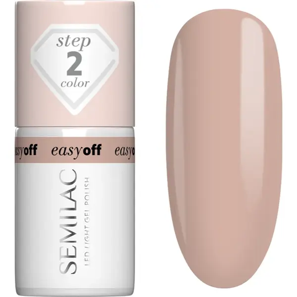Semilac Easy Off Step 2 unghii cu gel folosind UV / lampă cu LED culoare Caffe Frappe 7 ml