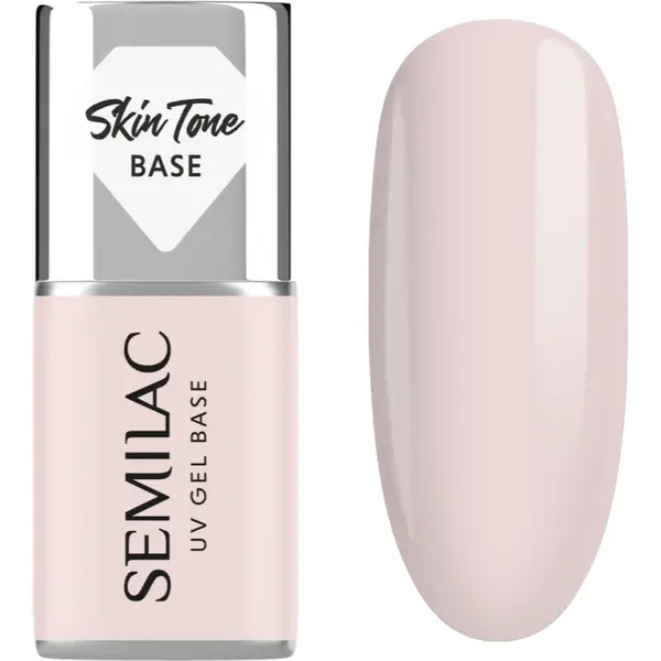 Semilac UV Gel Base Skin Tone Base baza gel pentru unghii culoare Écru 7 ml