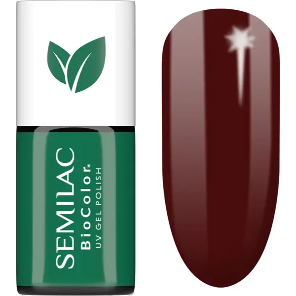 Semilac UV Hybrid BioColor unghii cu gel folosind UV / lampă cu LED culoare 726 Dark Coral 7 ml