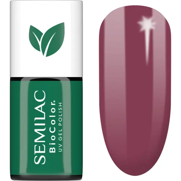 Semilac UV Hybrid BioColor unghii cu gel folosind UV / lampă cu LED culoare 718 Natural Cyclamen 7 ml