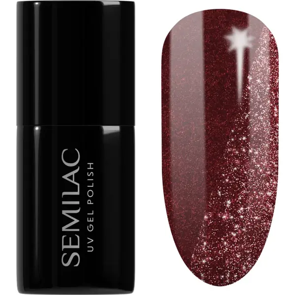 Semilac UV Hybrid Day and Night unghii cu gel folosind UV / lampă cu LED culoare 397 Tea Before Wine 7 ml