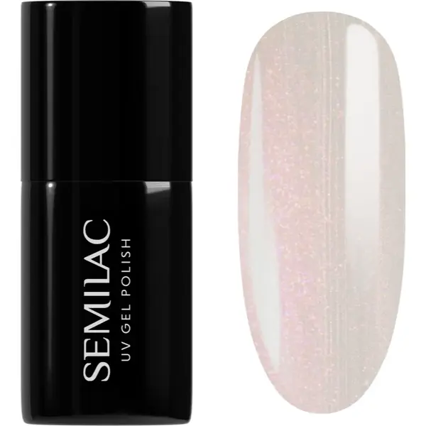 Semilac UV Hybrid Inner Glow lac de unghii sub forma de gel culoare 960 Pink Glazed 7 ml