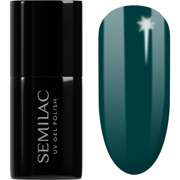 Semilac UV Hybrid Winter Collection unghii cu gel folosind UV / lampă cu LED culoare 606 Cool Green 7 ml