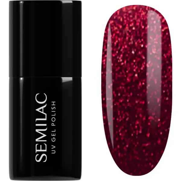 Semilac UV Hybrid Winter Wonderland lac de unghii sub forma de gel culoare 955 Holly Berry Red 7 ml