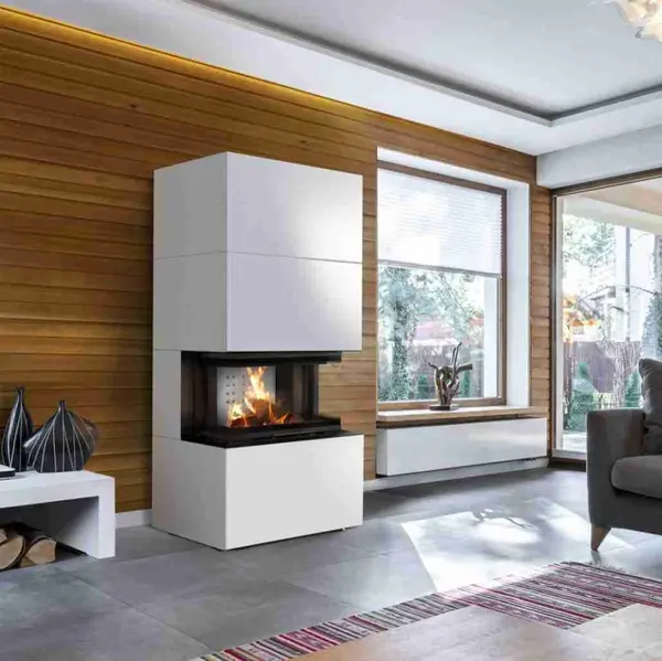 Semineu complet modular Easy Box alb pe lemne gama PRO