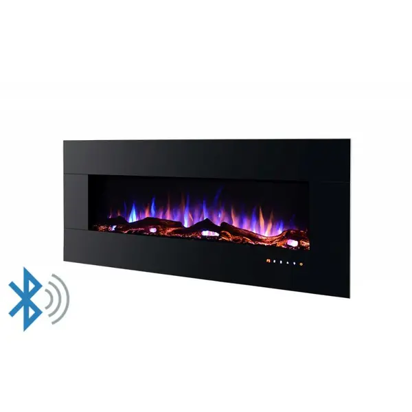 Semineu electric de perete/incorporabil Advance, Art Flame, Bluetooth, Timer, Telecomanda