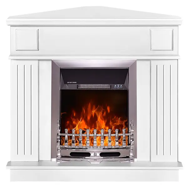 Semineu electric Marina de colt wenge & Galileo silver, 100 x 100 x 50 cm