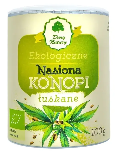 Semințe de cânepă decojite bio, 100 g, Dary Natury