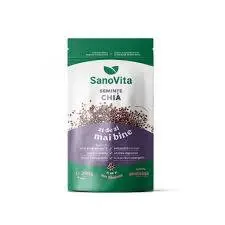 Seminte de Chia, punga zipper, 200 g, Sanovita