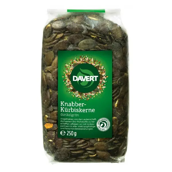 Semințe de dovleac bio, 250 g, Davert