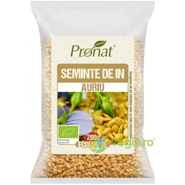 Seminte de In Auriu Ecologice/Bio 200g