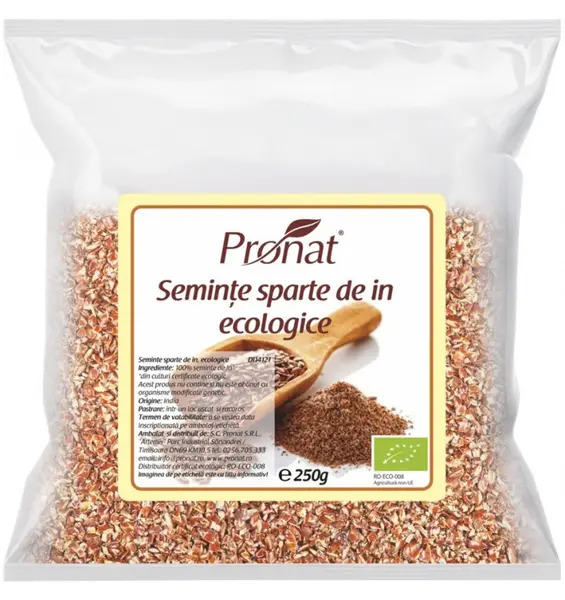 Seminte de in sparte Bio, 250 g