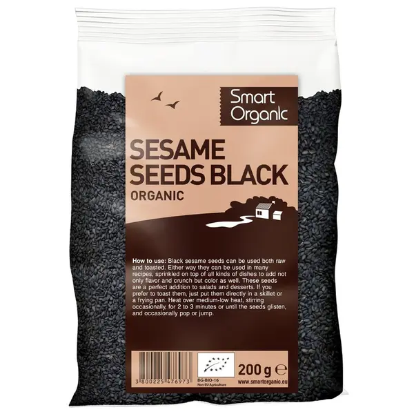Seminte de susan negru bio 200g Smart Organic