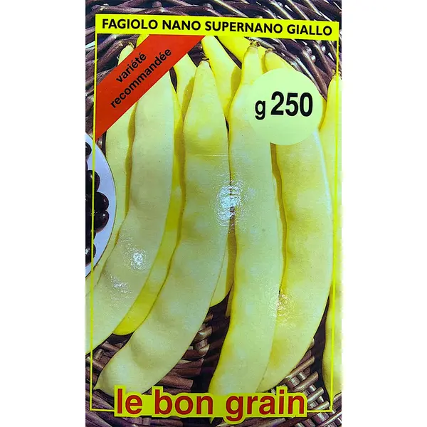 Seminte fasole galbena, lata Super Nano Giallo 250 gr, Le Bon Grain - Default Title