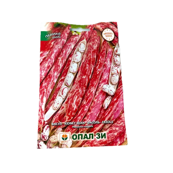 Seminte fasole urcatoare, rosie, lata, de gradina Lampo 40 gr, OpalZi Bulgaria - Default Title