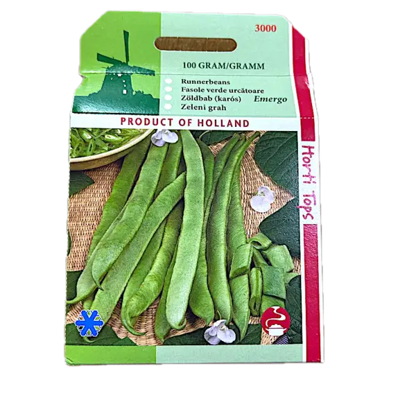 Seminte fasole verde urcatoare Emergo 100 gr, Holland - Default Title