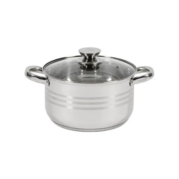 Semioala Cooking by Heinner Myra, Diametru 22 cm, Volum 4.5 l, Inox, Capac