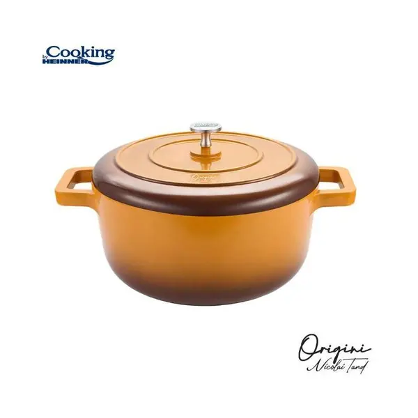 Semioala Cooking by Heinner Origini Nicolai Tand, Diametru 26 cm, Volum 5.8 l, Aluminiu turnat, Capac