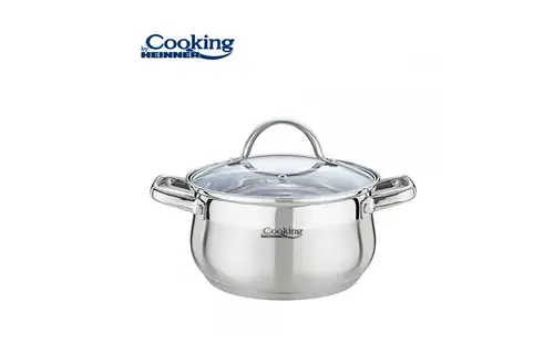 Semioala cu capac Heinner Amira HR-MSF-047, 22 x 12.5 cm, 4.7 L (Inox)