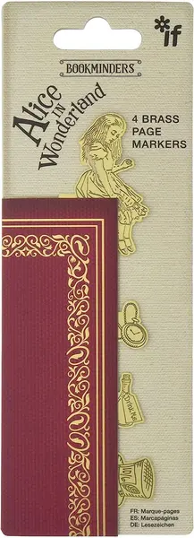 Semne de carte IF Vintage - Alice în țara minunilor, 4 buc