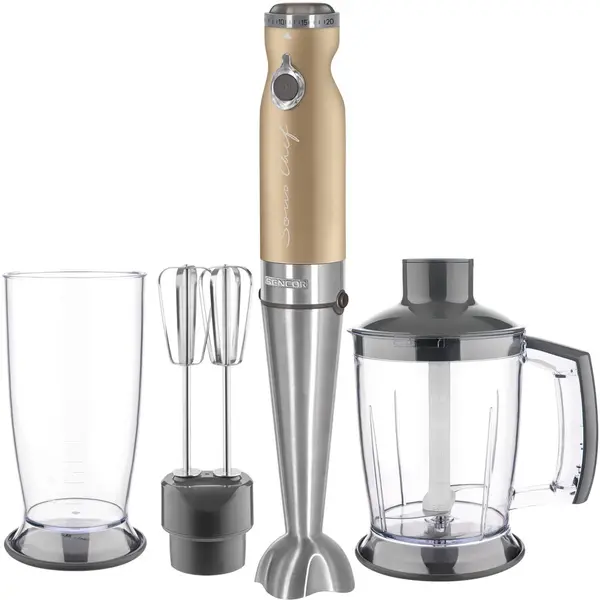 Sencor Blender de mana Sencor 5607CH, 4 in 1, 1000W, 20 viteze, Gri
