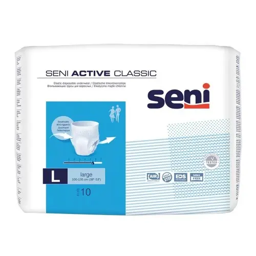 Seni Active classic chilot elastic Large, 10 bucati Zephyr Labs