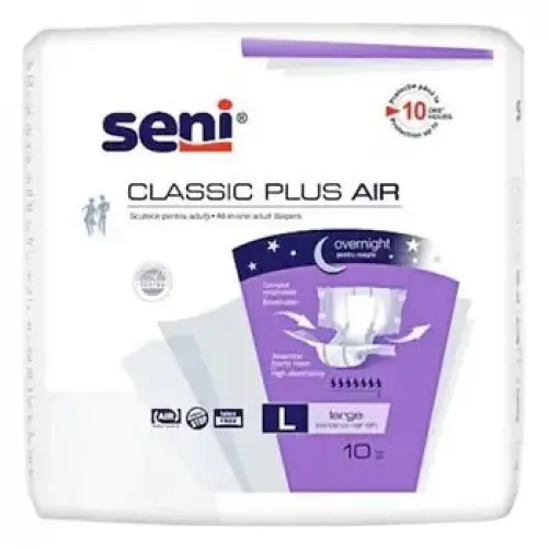 Seni Classic Air Plus scutece adulti Large, 10 buc. Zephyr Labs