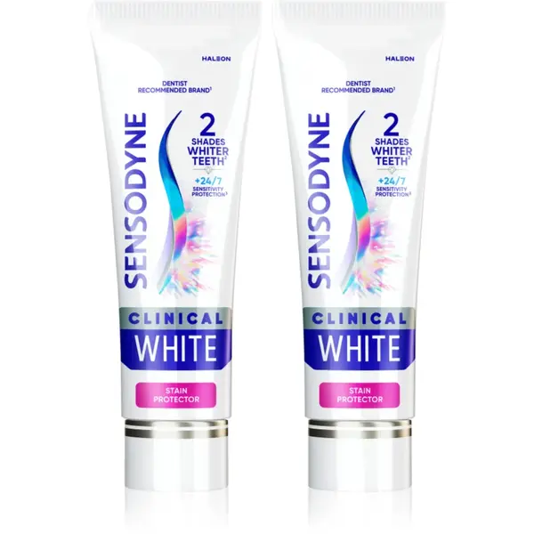 Sensodyne Clinical White Stain Protector pasta de dinti pentru albire 2x75 ml