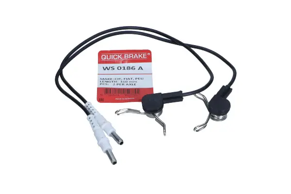 senzor de avertizare,uzura placute de frana QUICK BRAKE WS 0186 A