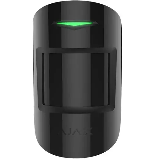 Senzor de detectie miscare wireless, de interior, PIR, raza actiune 12m, alimentare cu baterii CR123A, negru, AJAX MOTIONPROTECT BL