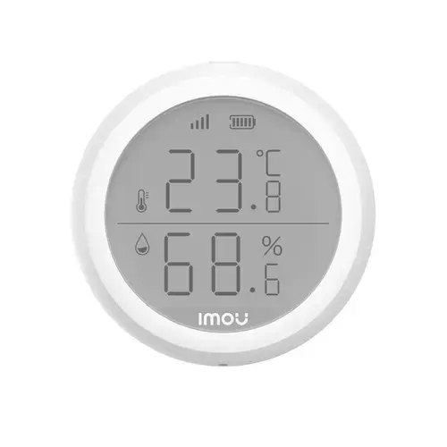 Senzor de temperatura si umiditate wireless Imou ZTM1, autonomie 1 an, protocol Zigbee, 1200 m