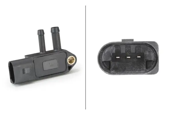 Senzor presiune gaze evacuare (numar pini: 3) potrivit AUDI A3, A4 B7, A6 C6, TT; MITSUBISHI GRANDIS, LANCER VIII; SKODA SUPERB II, YETI; VW GOLF VI, MULTIVAN V 1.9D 2.0D 2.5D 04.03-