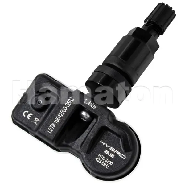 Senzor presiune roata TPMS HAMATON EU-PRO Hybrid 3,5, programabila universal cu valva aluminiu (negru), 433 MHz