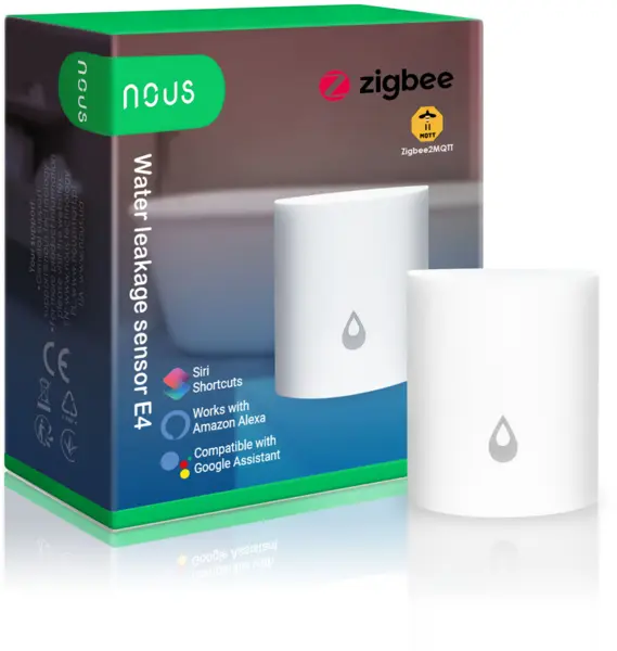 senzor smart detectie scurgeri de apa nous e4, zigbee