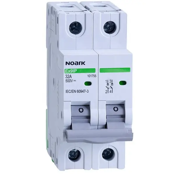 Separator de sarcina pentru fotovoltaice Ex9IP 2P 32A DC Noark 101755