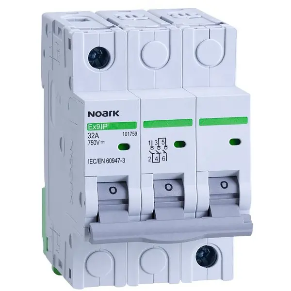 Separator de sarcina pentru fotovoltaice Ex9IP 3P 50A DC Noark 101760