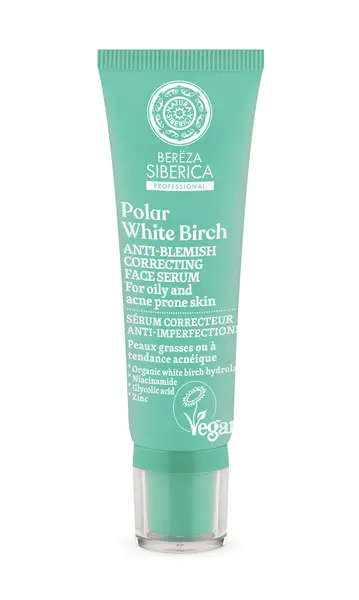 Ser corector anti-acnee Polar White Birch, 30ml, Natura Siberica