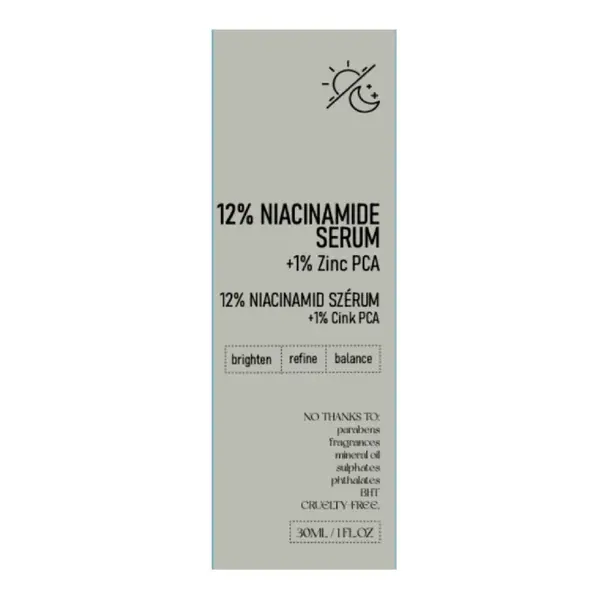 Ser cu 12% Niacinamide + 1% Zinc, 30 ml, Nerds