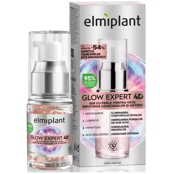 Ser cu Perle pentru Ochi Elmiplant Glow Expert 4D, 15 ml