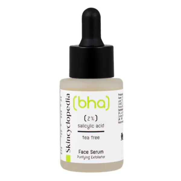 Ser facial cu 2% acid salicilic + ulei arbore de ceai, 30ml, Skincyclopedia
