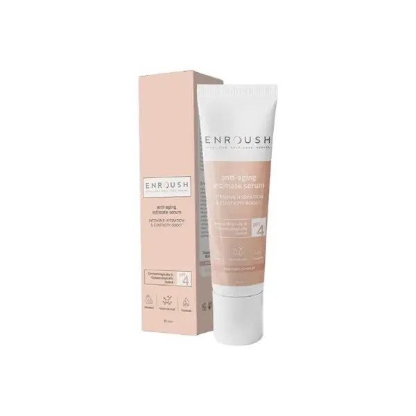Ser intim ENROUSH Anti-Aging Intimate Serum, pentru hidratare și elasticitate, pentru piele sensibilă, cu Centella Asiatica, 30 ml