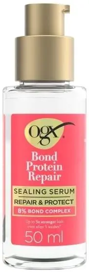 Ser protejat pentru păr OGX Bond Protein Repair, 50 ml
