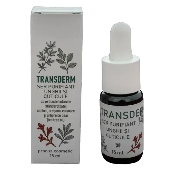 Ser purifiant pentru unghii si cuticule, 15 ml, Transderm