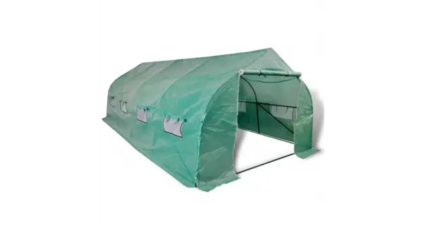 Sera portabila cu cadru din otel 6x3m,18 MP